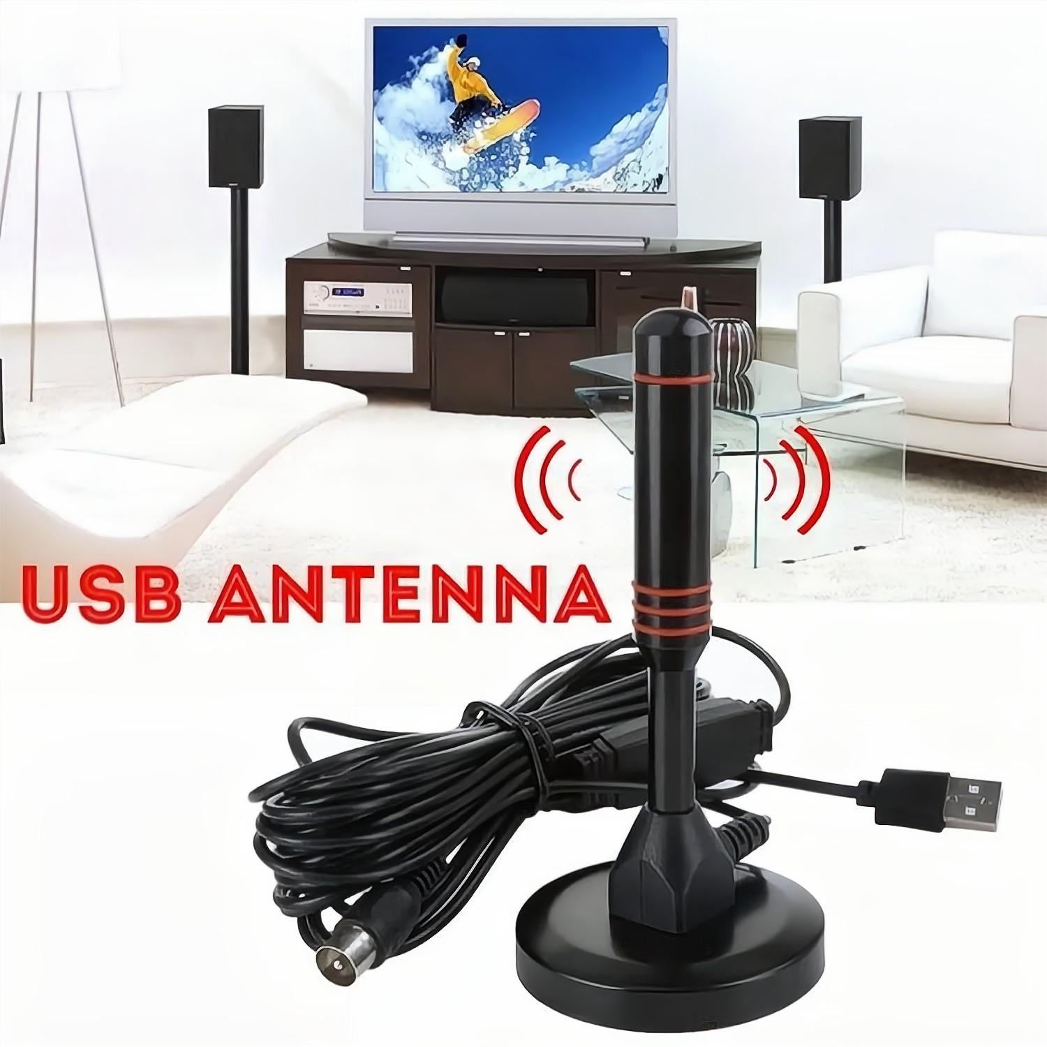 Digital Tv Antenna Hdtv Indoor Amplified Antenna With Magnetic Base for Home